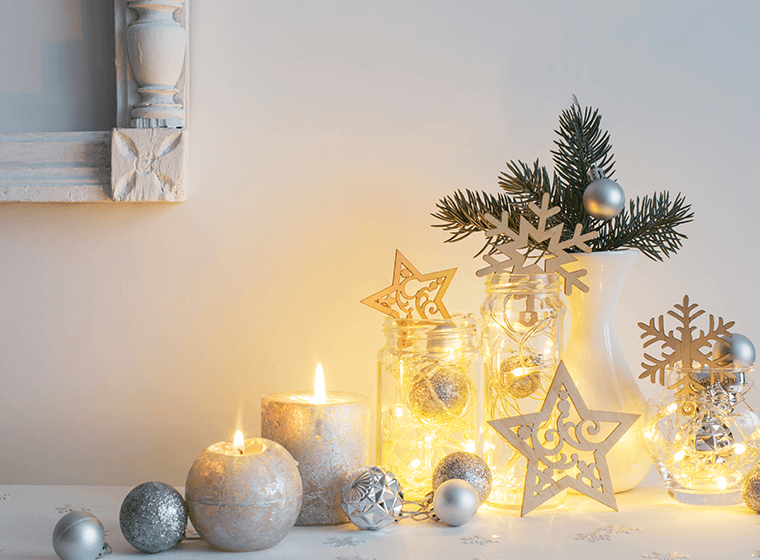 Shine Bright With Silver Holiday Decor